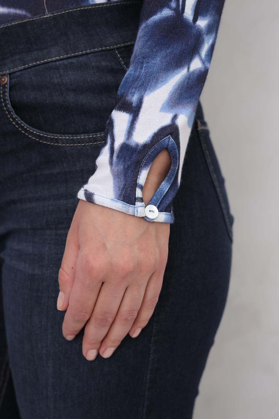 Блуза Lecomte с цветочным принтом