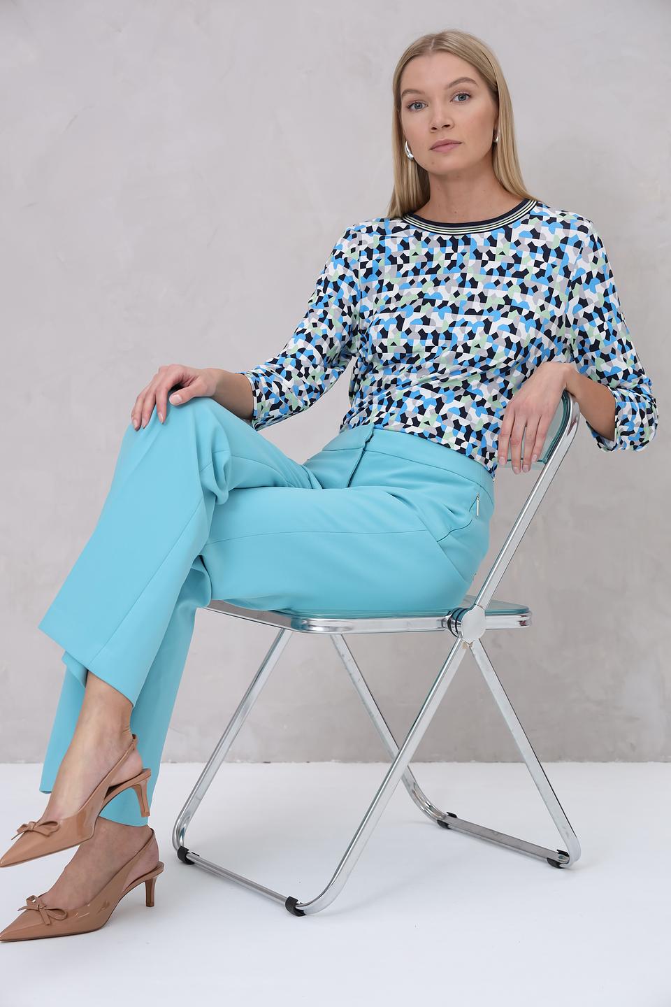 Лонгслив Bianca с геометрическим принтом