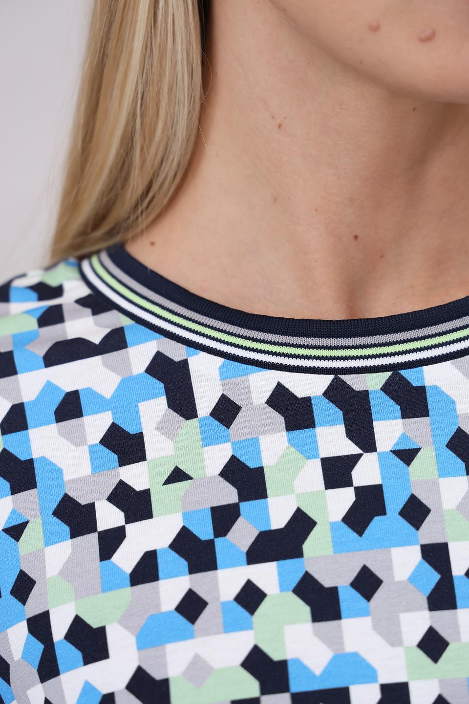 Лонгслив Bianca с геометрическим принтом