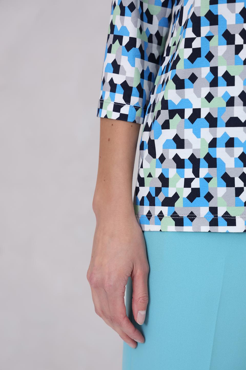 Лонгслив Bianca с геометрическим принтом