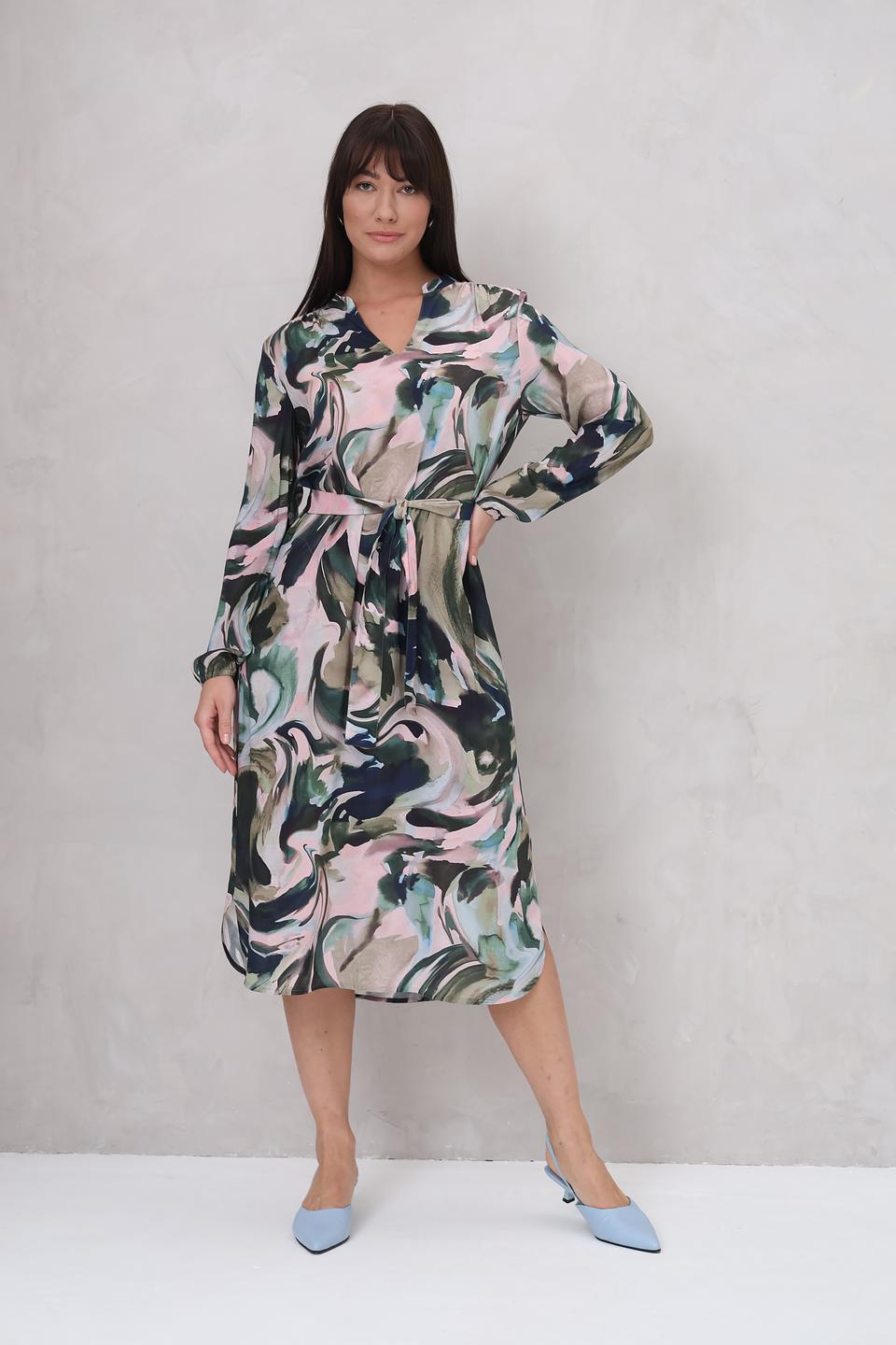 Платье Lecomte с цветочным принтом