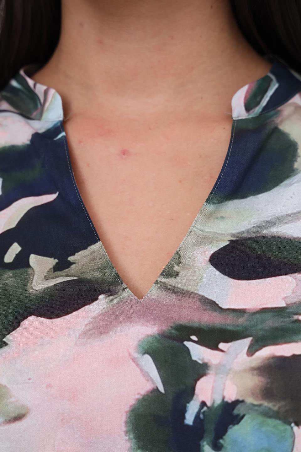 Платье Lecomte с цветочным принтом