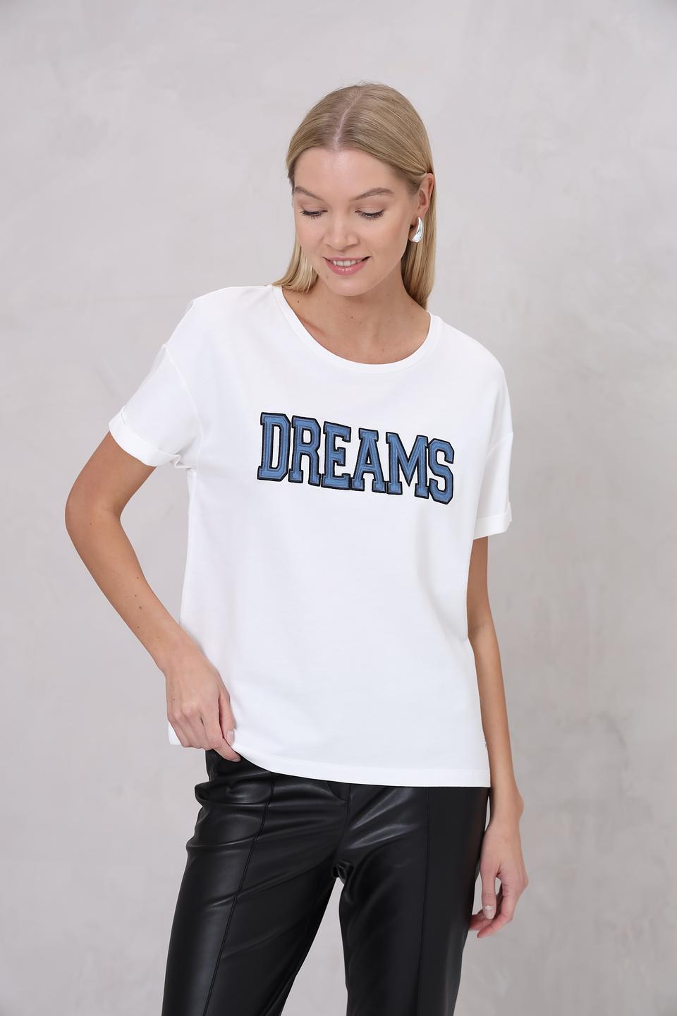 Футболка Monari с надписью "DREAMS"