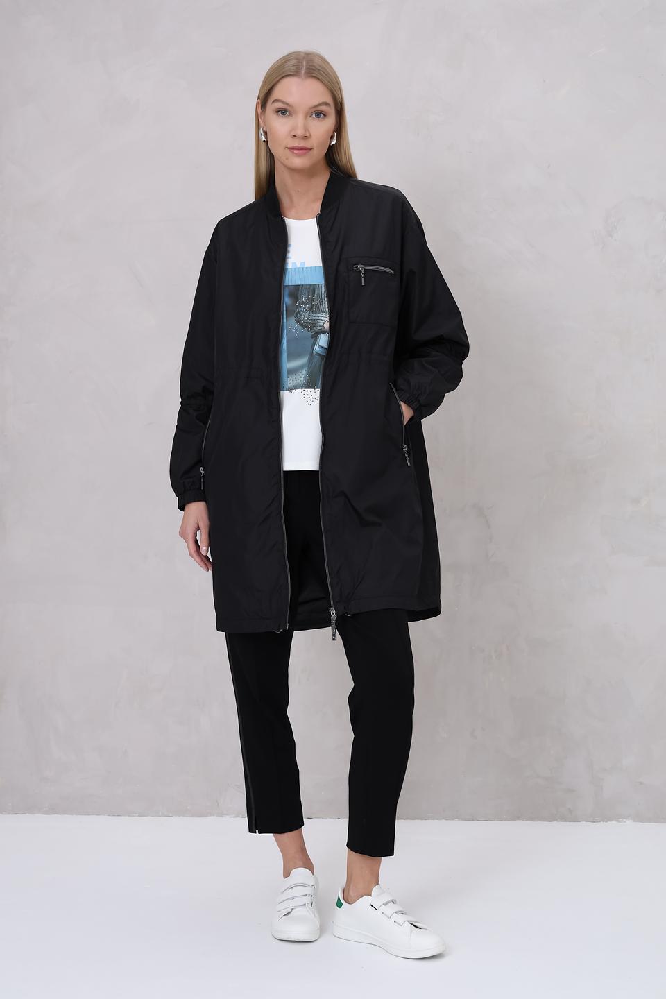 Плащ Monari чёрный оверсайз