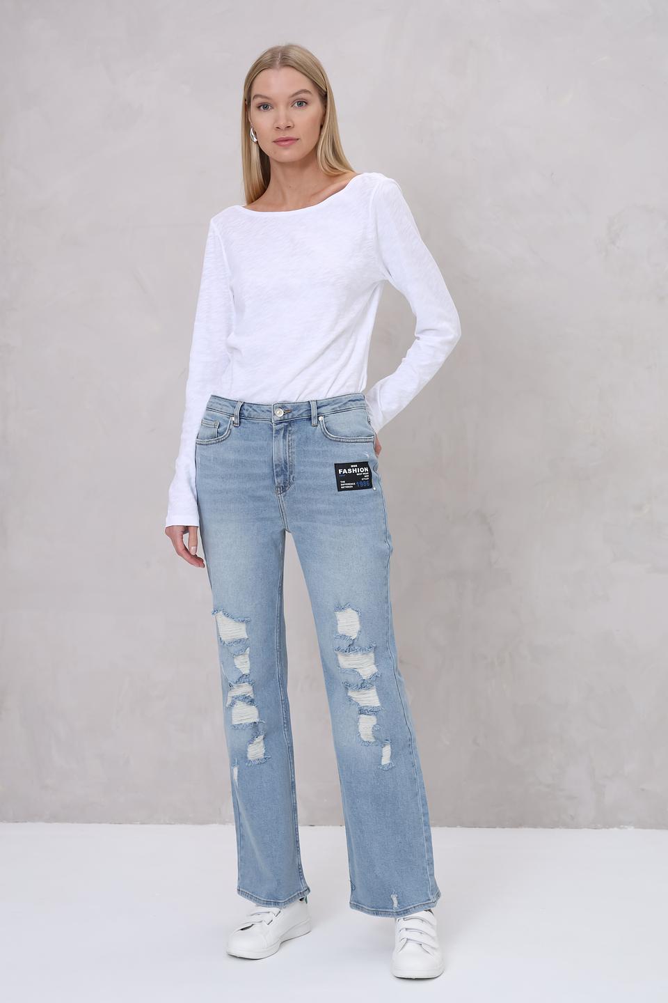 Джинсы Monari с рваностями голубые