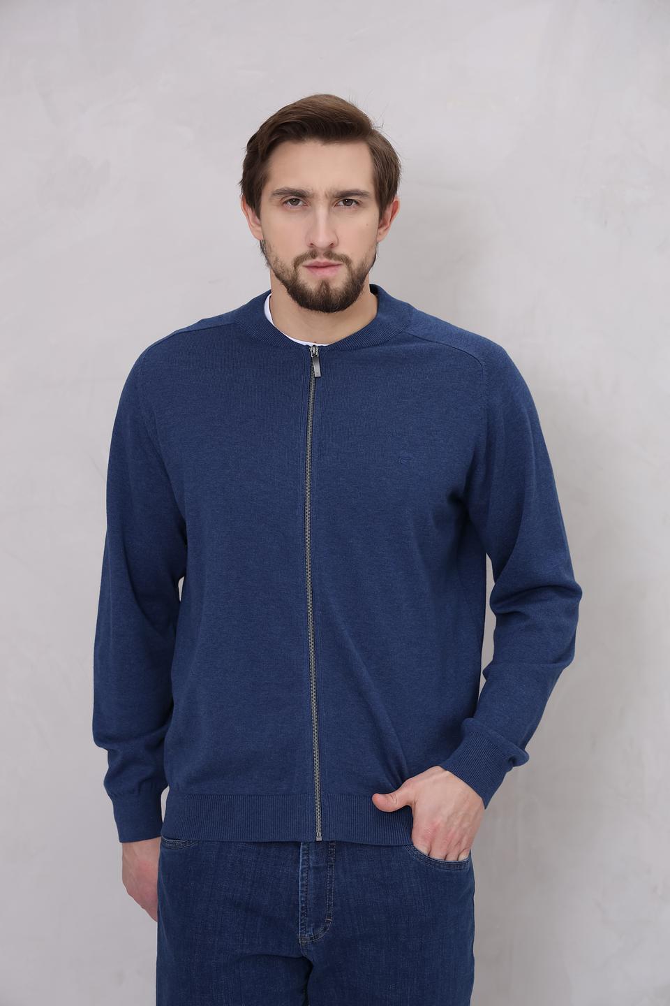 Кардиган Casa Moda синий на молнии