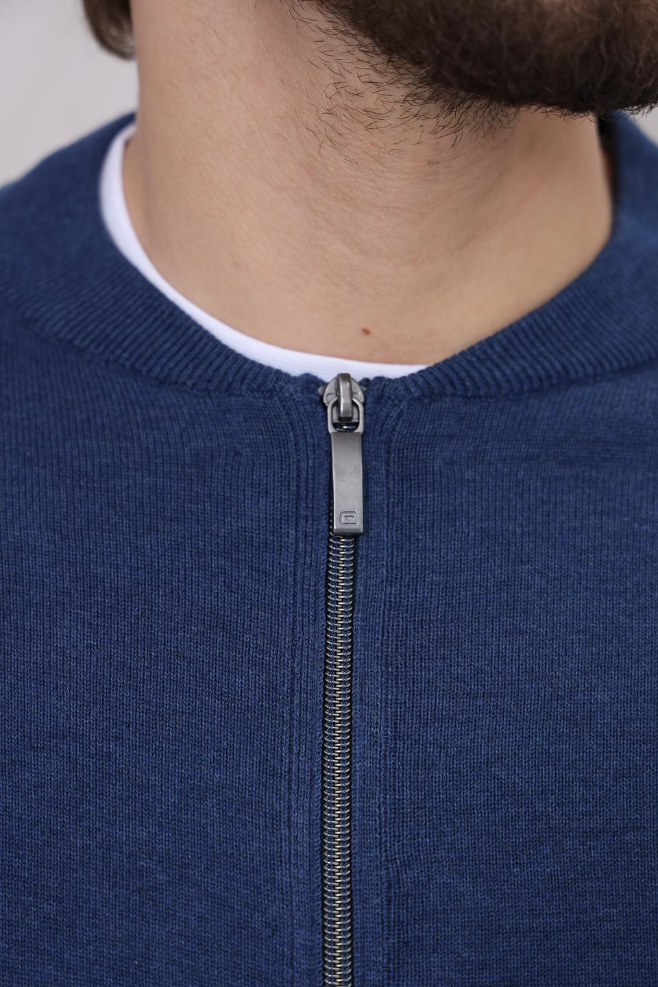 Кардиган Casa Moda синий на молнии