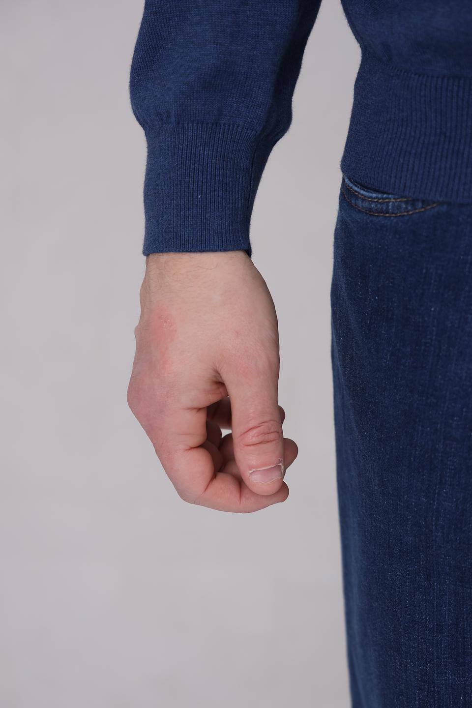 Кардиган Casa Moda синий на молнии