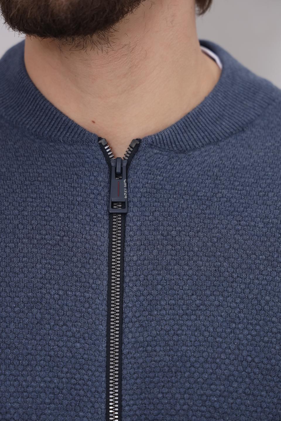 Кардиган Casa Moda мужской синий на молнии