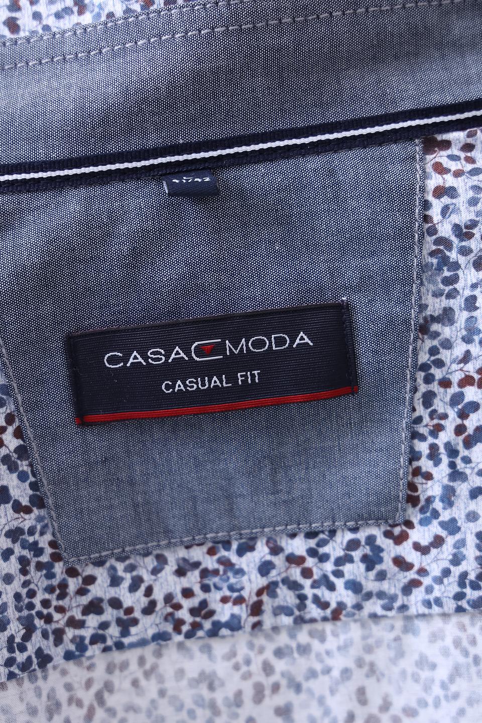 Рубашка Casa Moda с принтом голубой