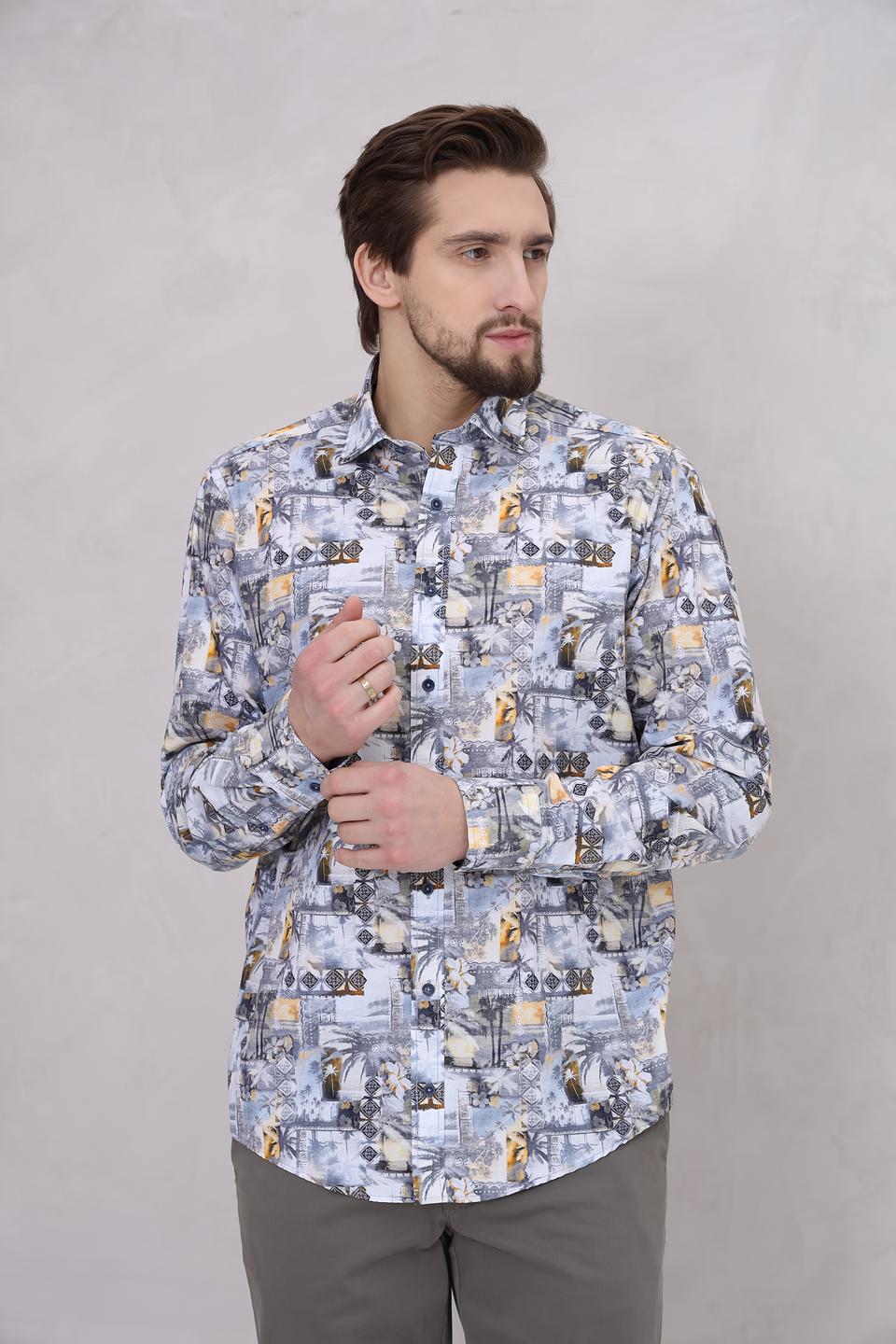 Рубашка Casa Moda с принтом