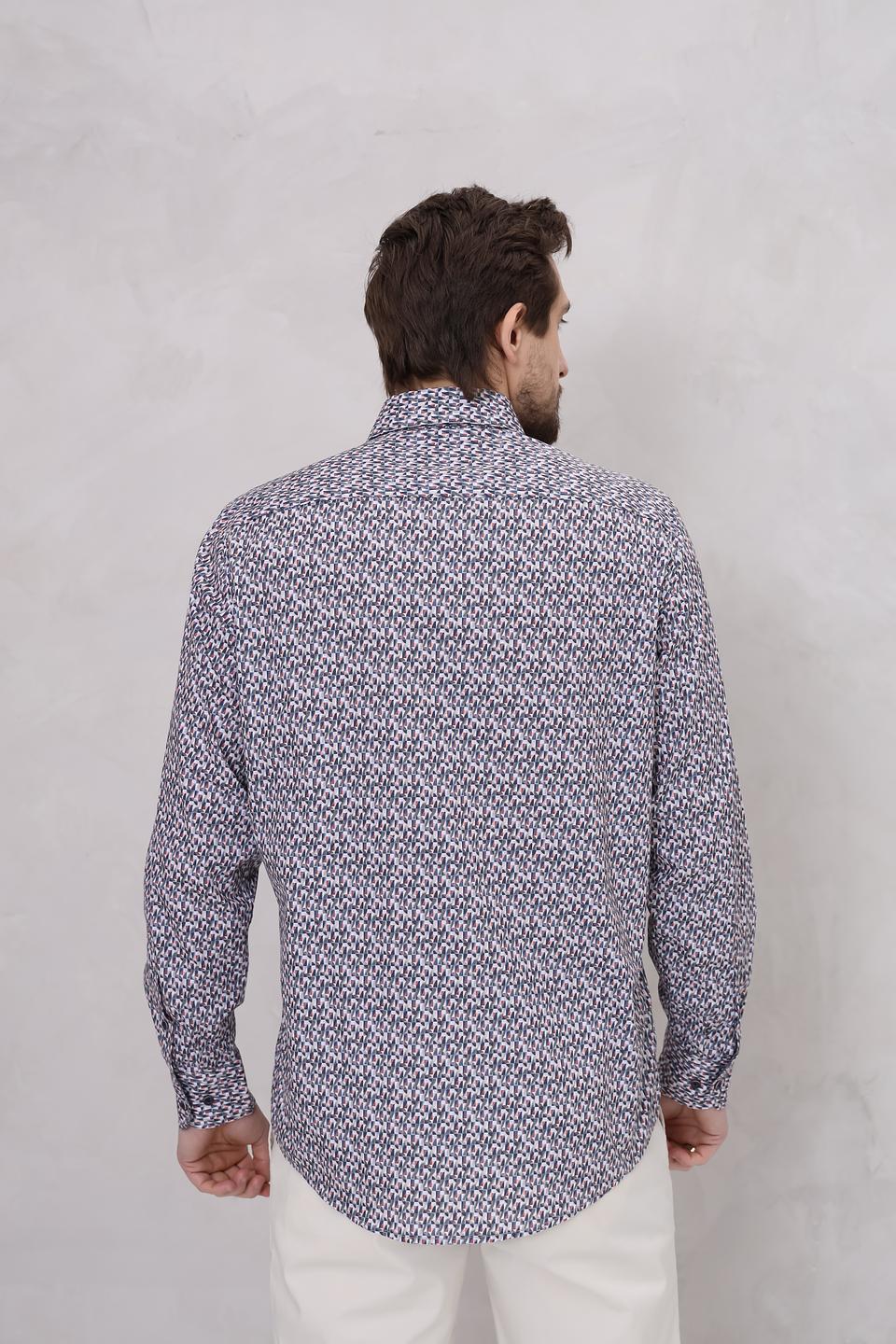 Рубашка Casa Moda с геометрическим принтом