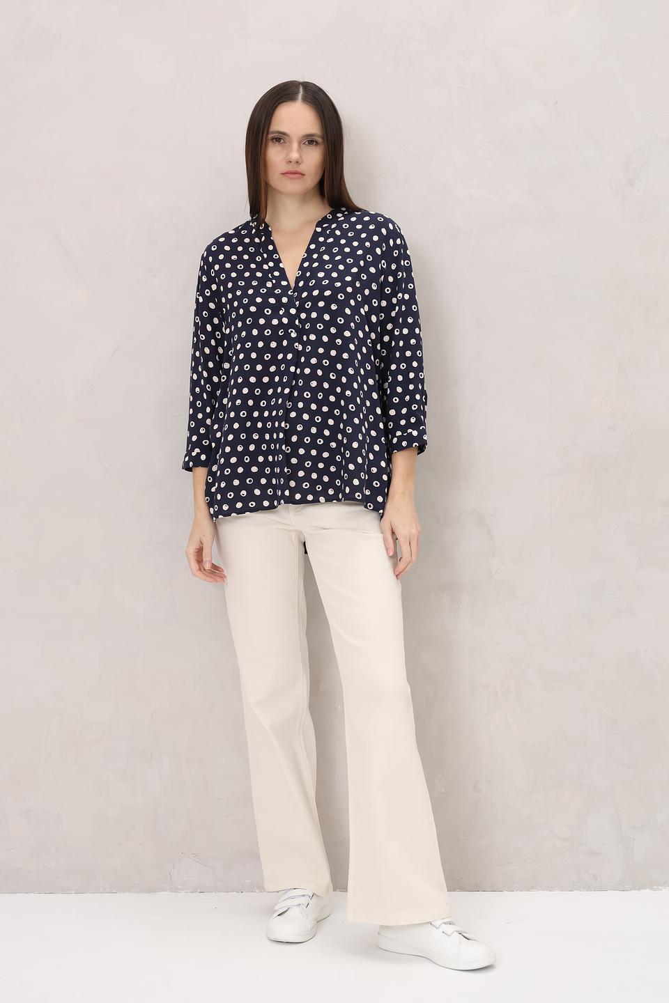 Блуза Seidensticker в горошек