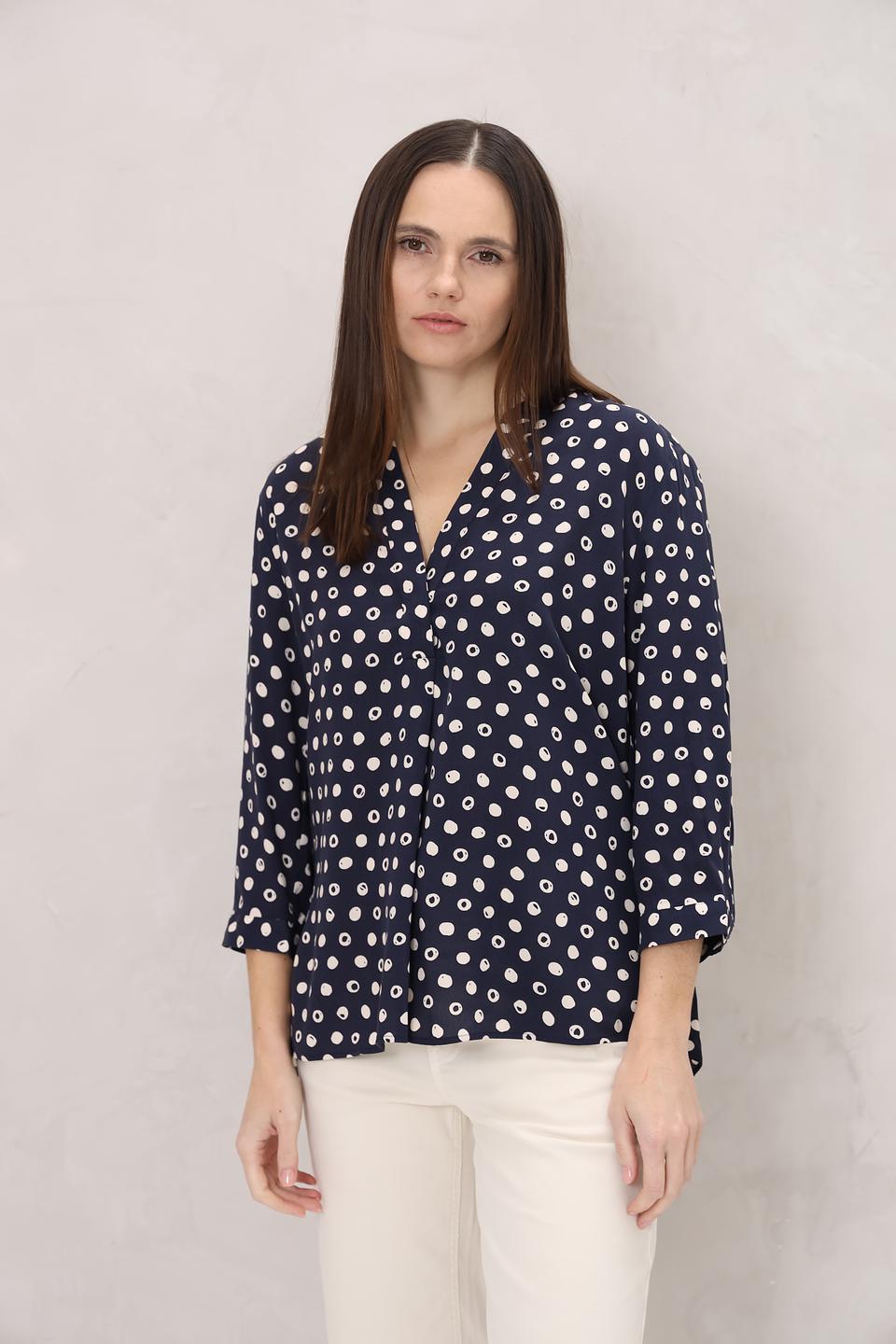 Блуза Seidensticker в горошек