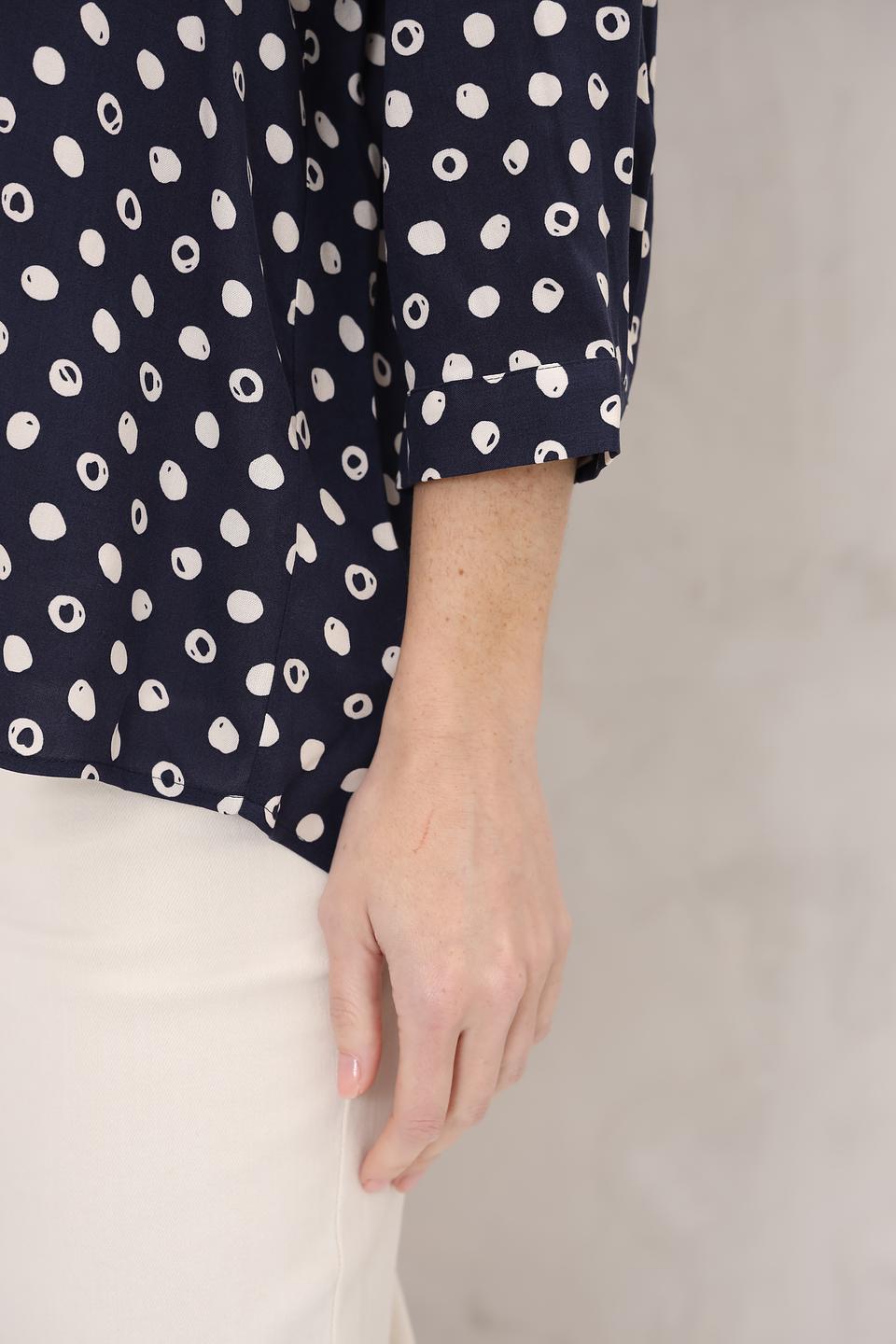 Блуза Seidensticker в горошек