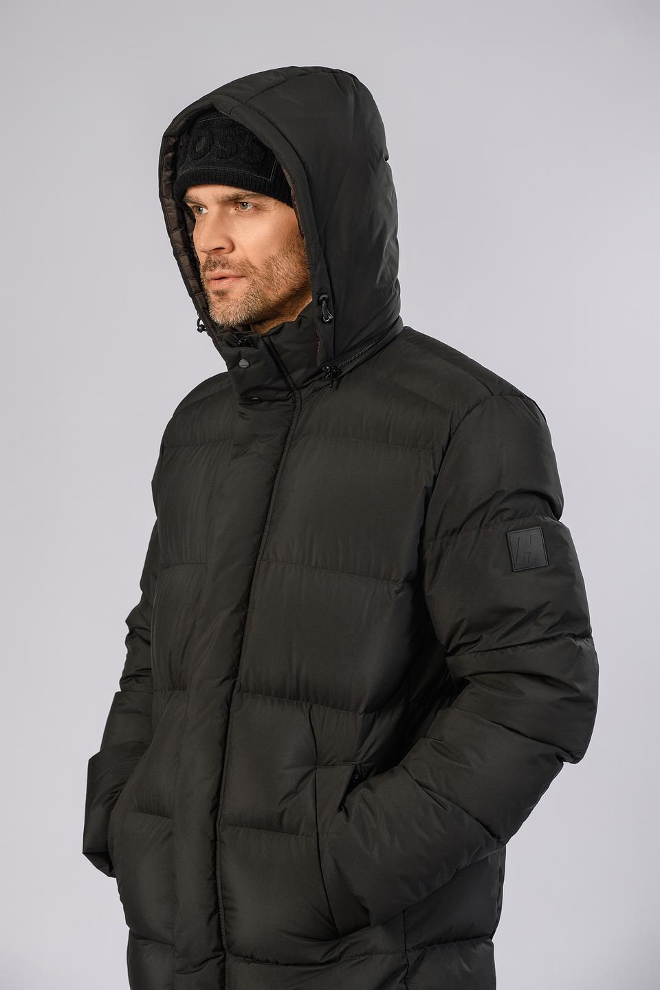 Пальто Hechter чёрное стеганое