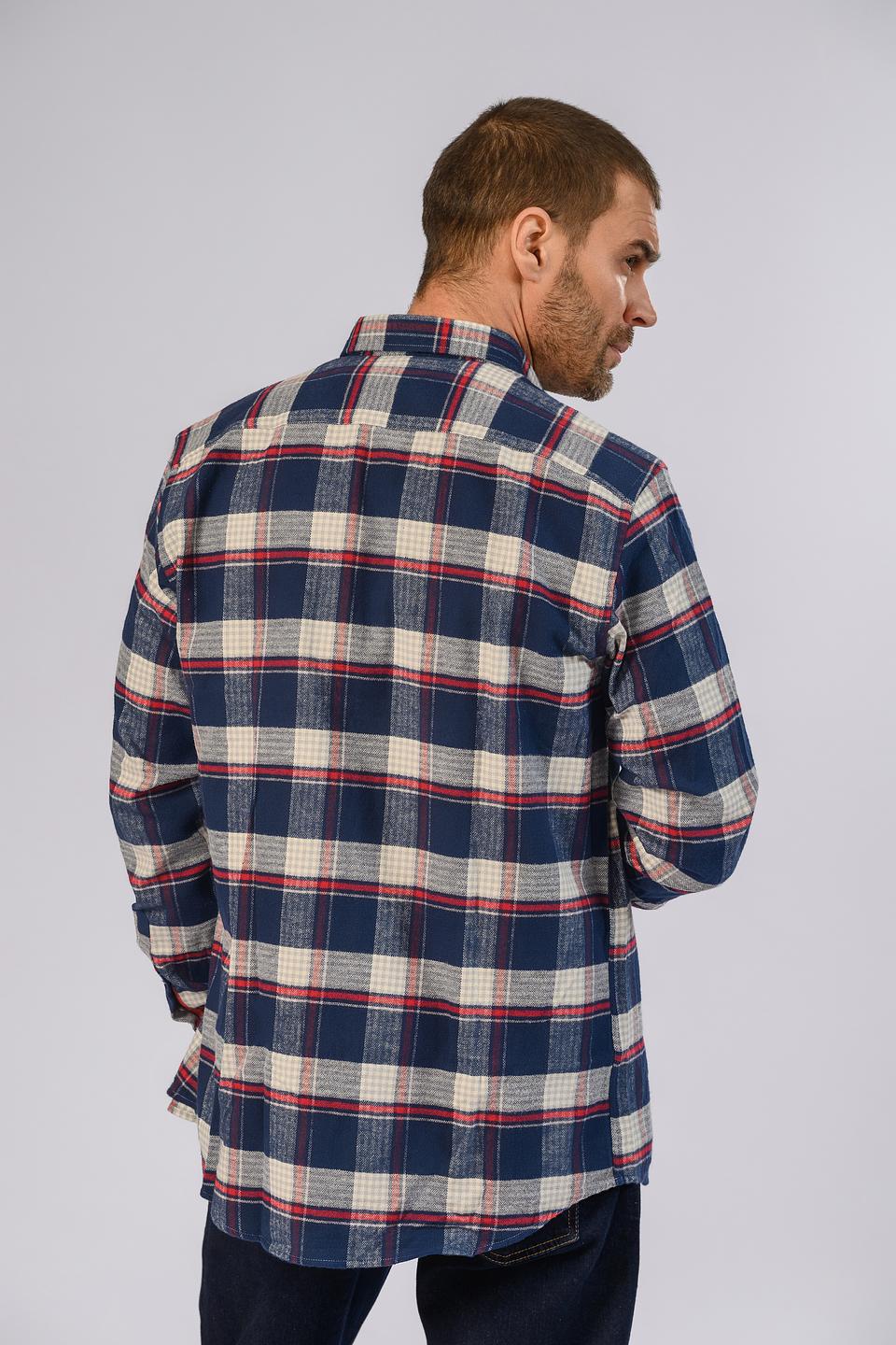 Рубашка Hechter клетка синяя