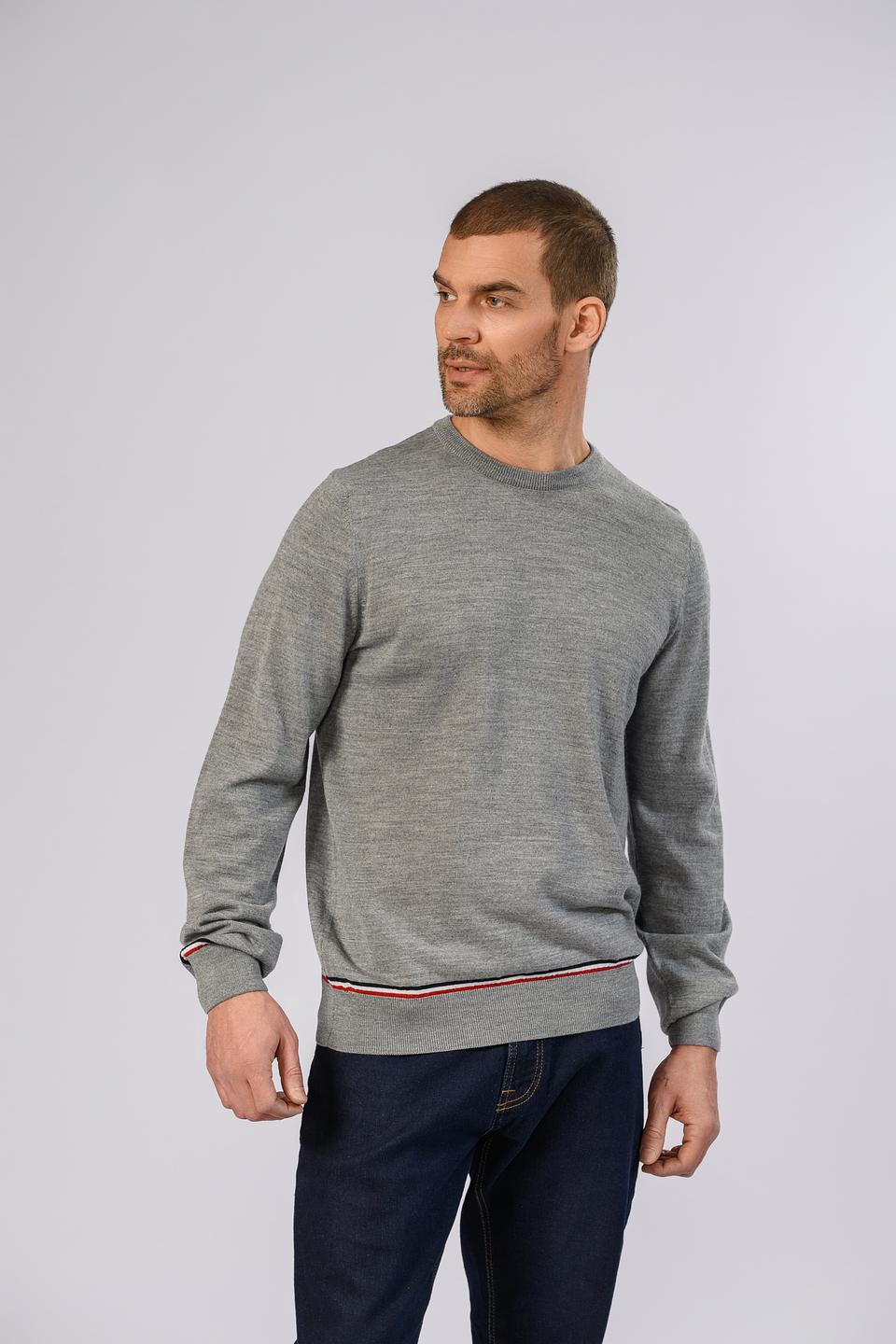 Джемпер Hechter муж. серый с полосками