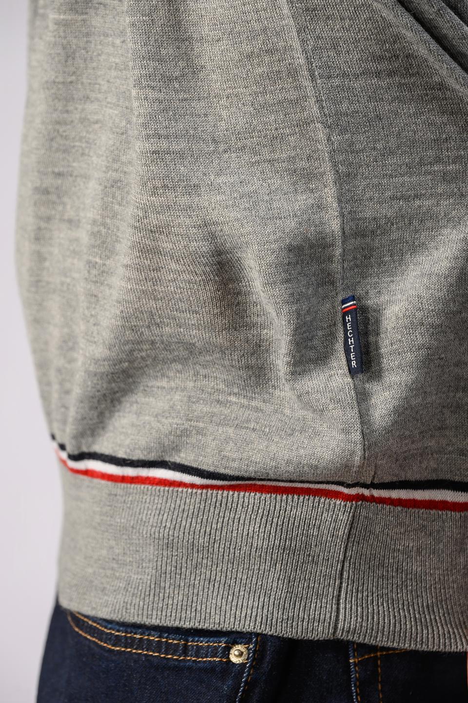 Джемпер Hechter муж. серый с полосками