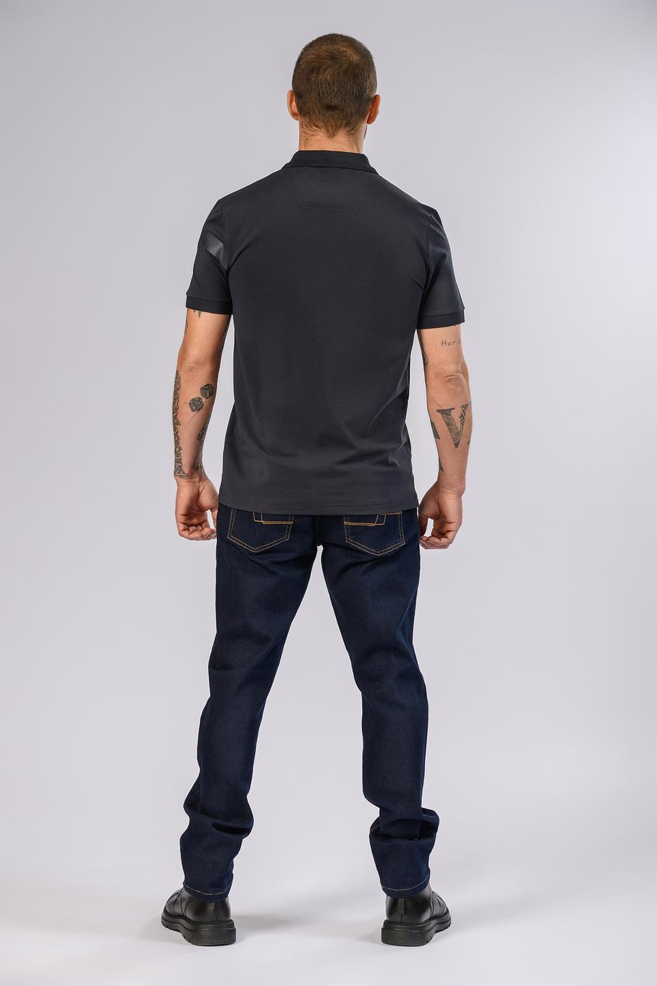 Поло Boss Green тёмно-синее