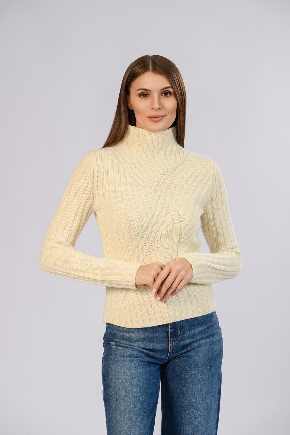 Джемпер Boss Black с косами кремовый