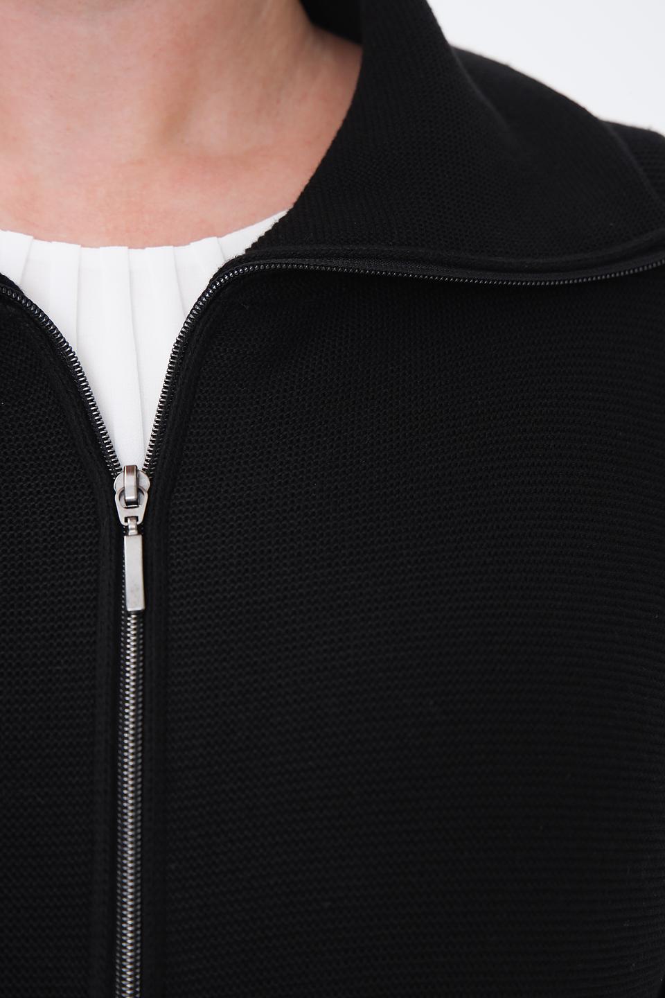 Жакет Lebek чёрный на молнии