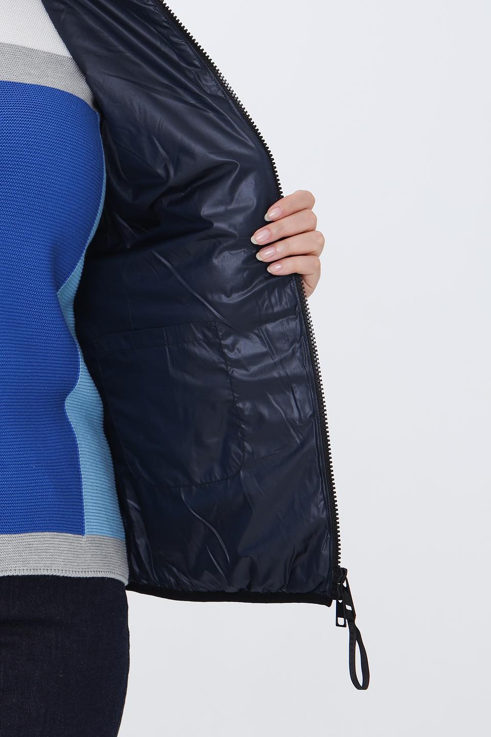 Жилет Lebek стеганый, темно-синий