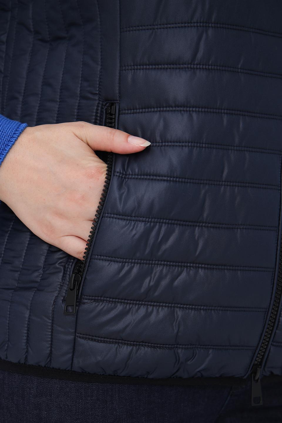 Жилет Lebek стеганый, темно-синий