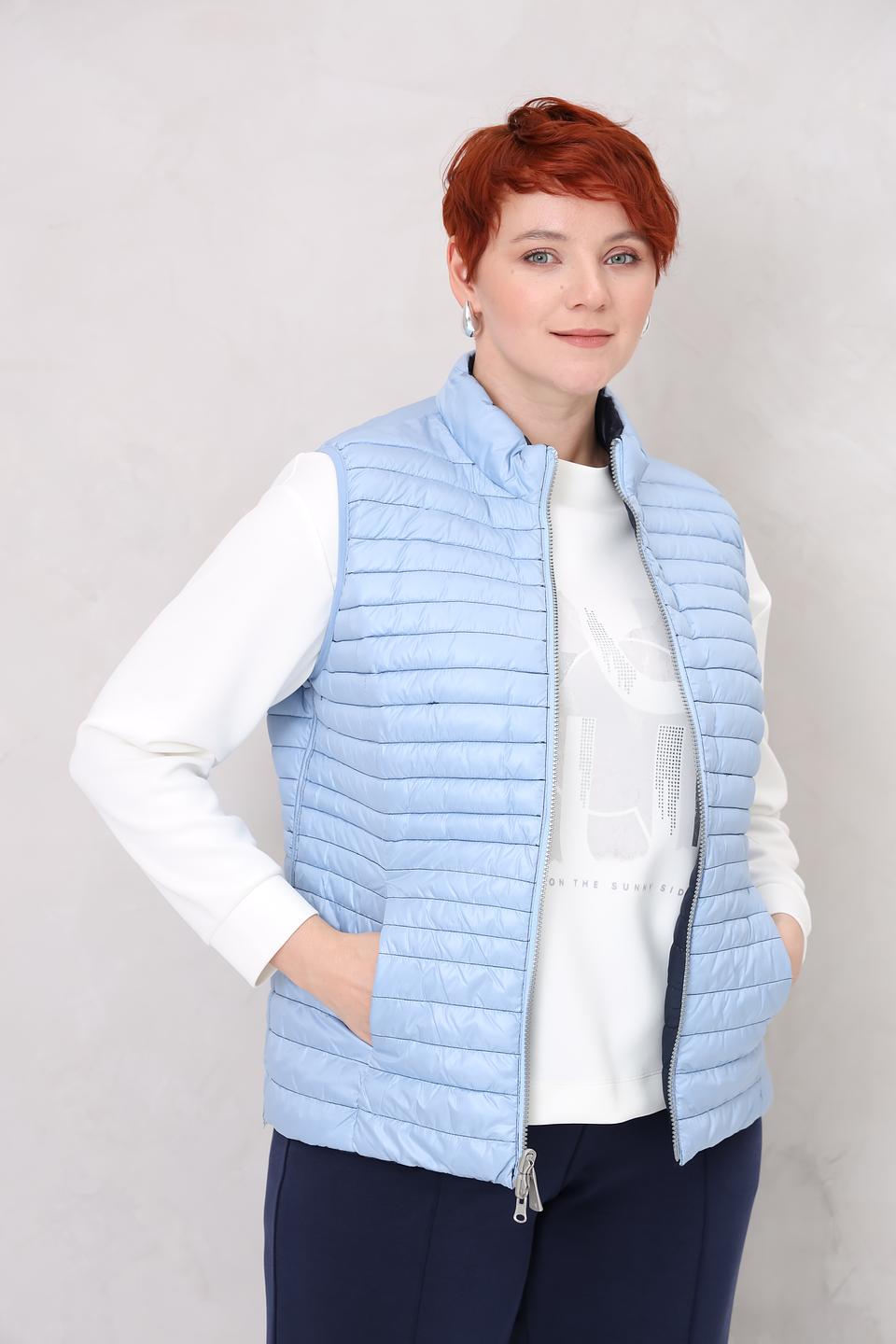 Жилет Lebek стеганый синий
