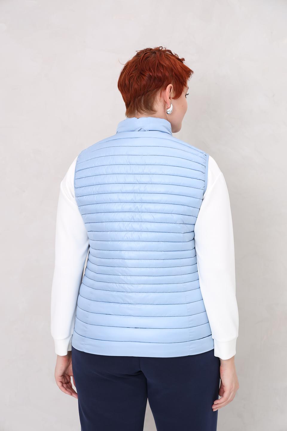 Жилет Lebek стеганый синий