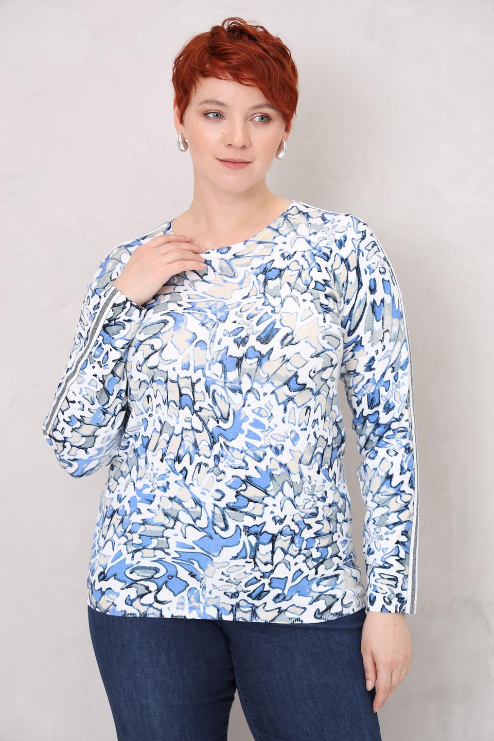 Пуловер Lebek с абстрактным рисунком