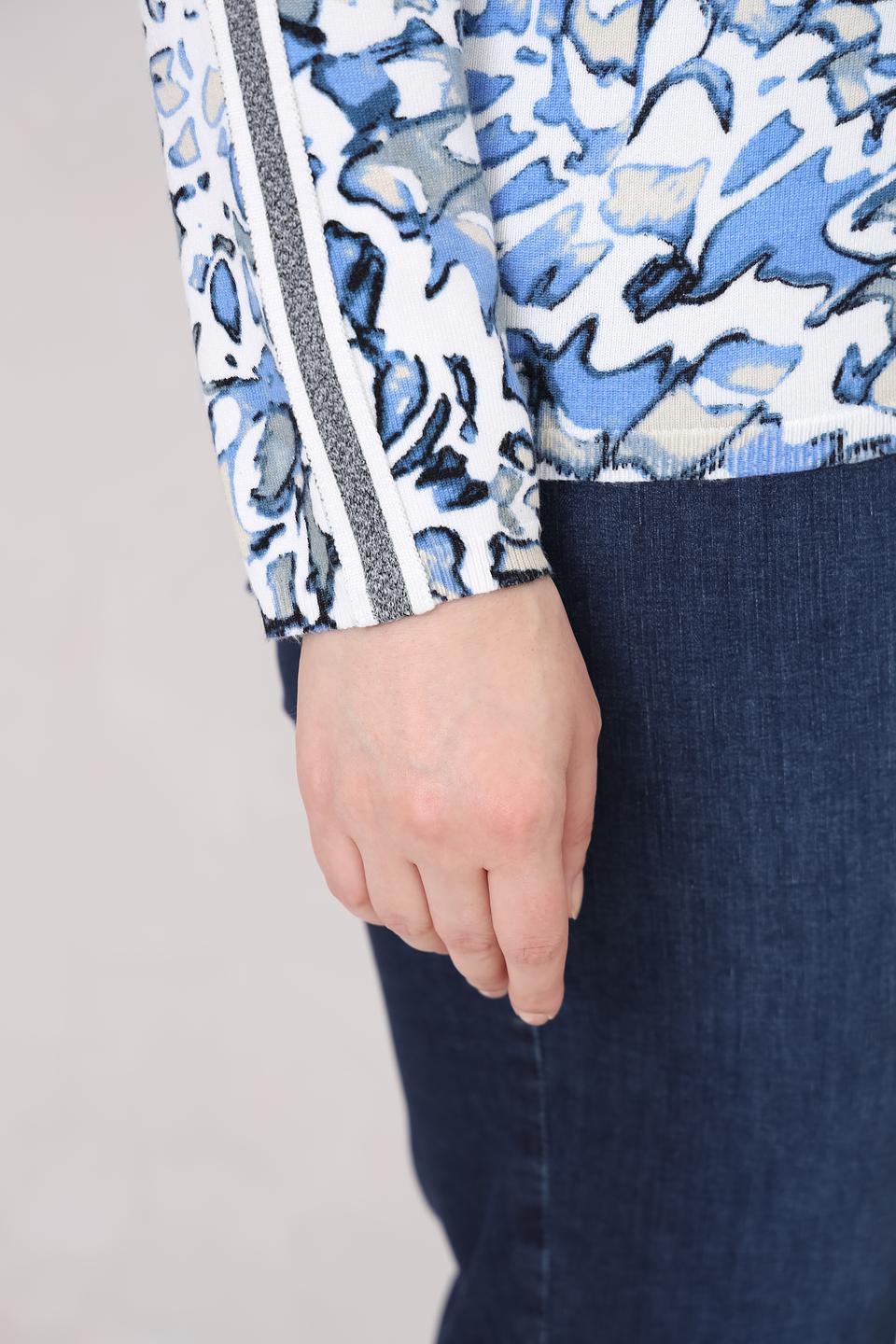 Пуловер Lebek с абстрактным рисунком