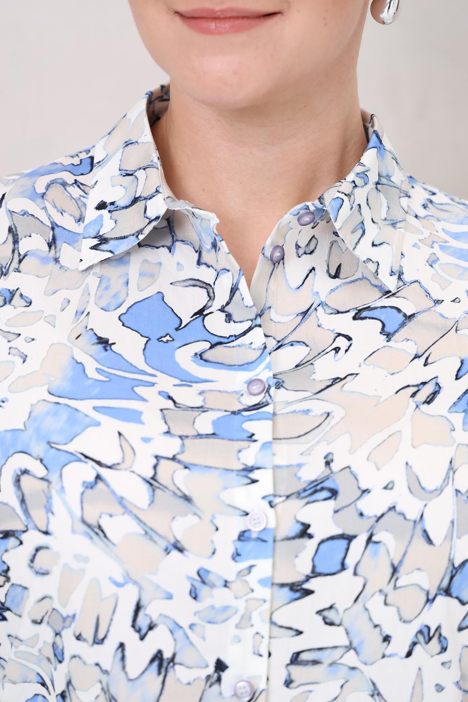 Блуза Lebek с абстрактным рисунком