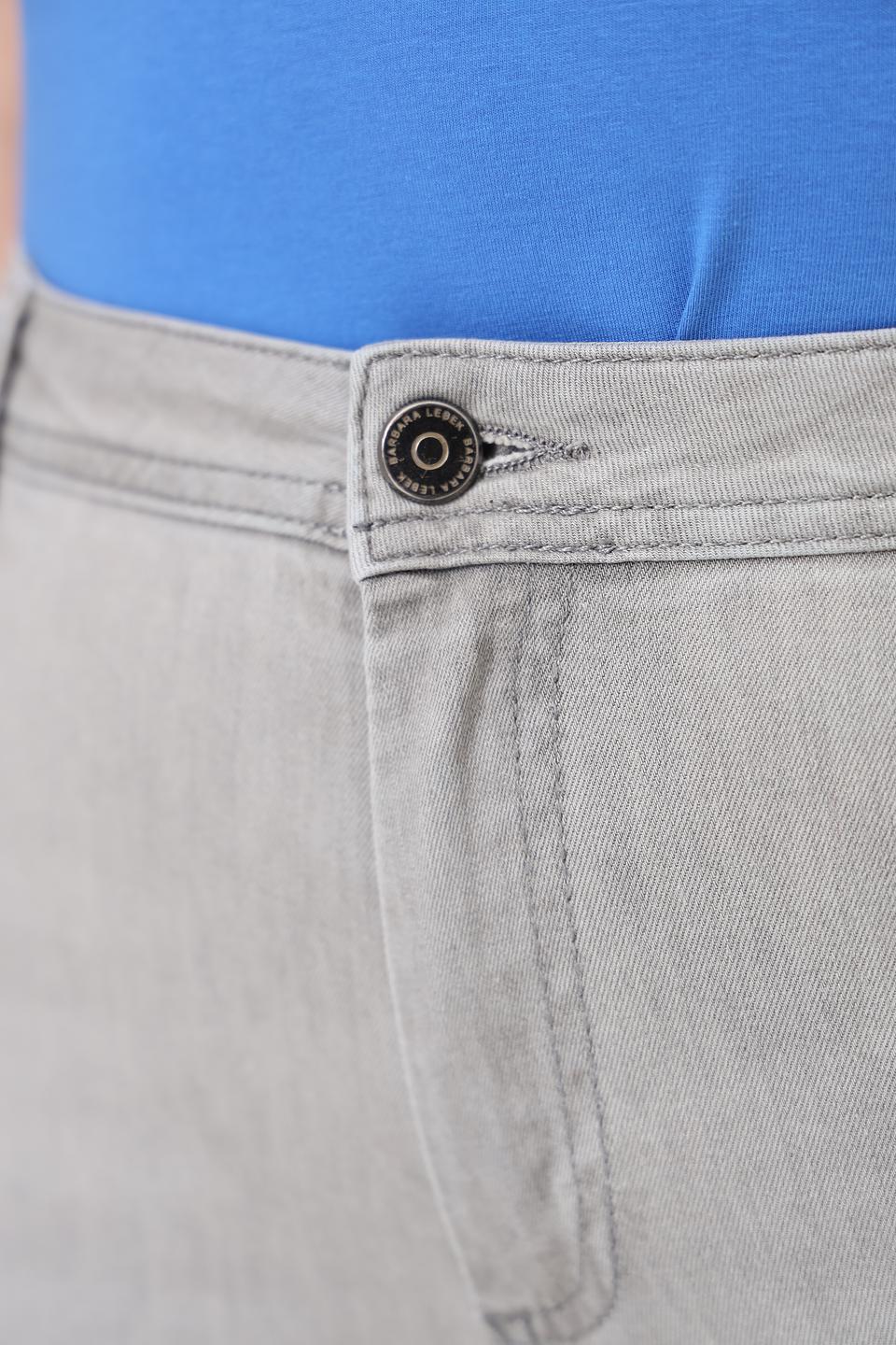 Джинсы Lebek серые с высокой посадкой