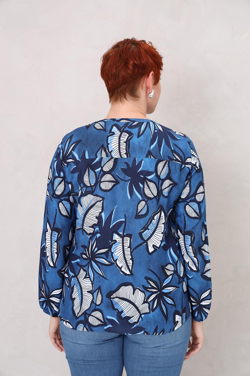 Блуза Rabe collection с тропическим принтом