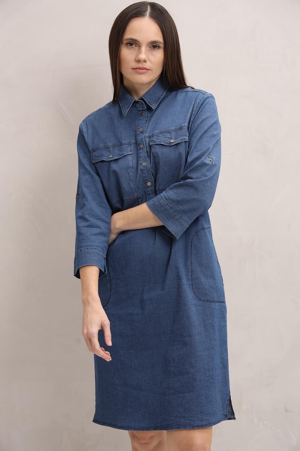 Платье рубашка Bianca джинсовое
