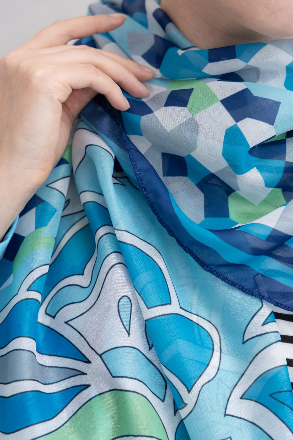 Шарф Bianca с абстрактным рисунком