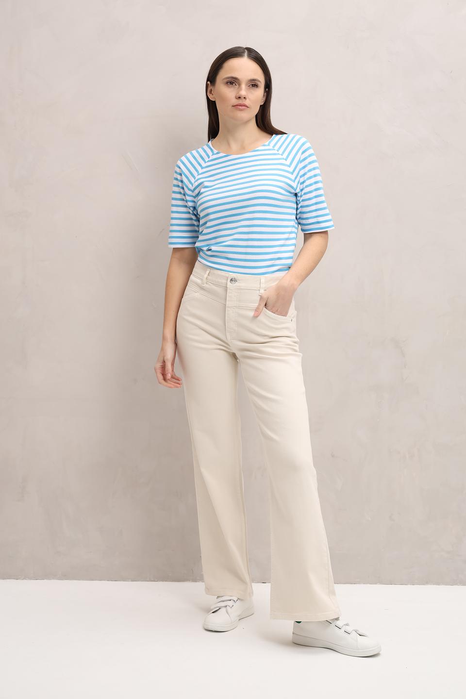 Футболка Bianca в полоску голубую