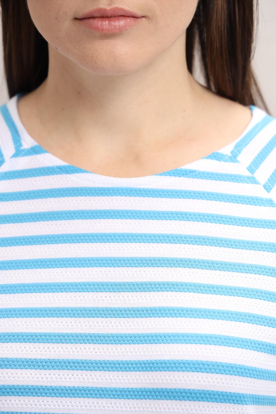 Футболка Bianca в полоску голубую