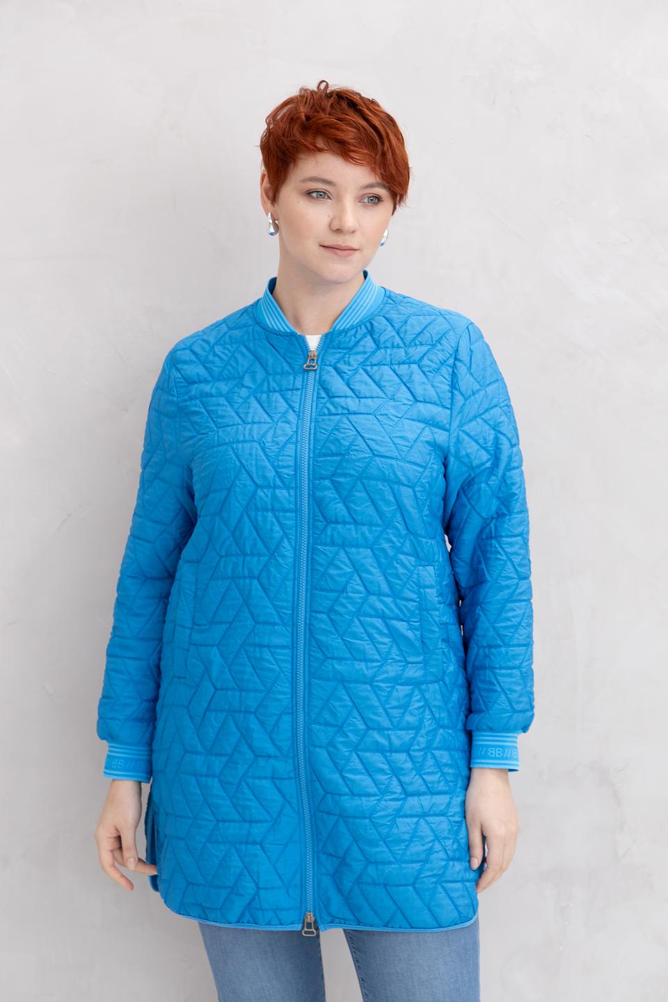 Пальто Bianca стеганое голубое