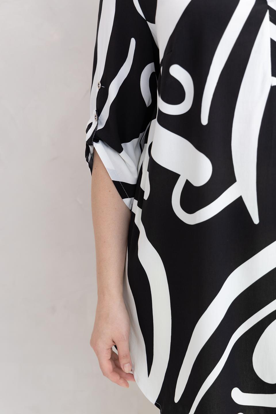 Блуза Doris Streich с абстрактным принтом