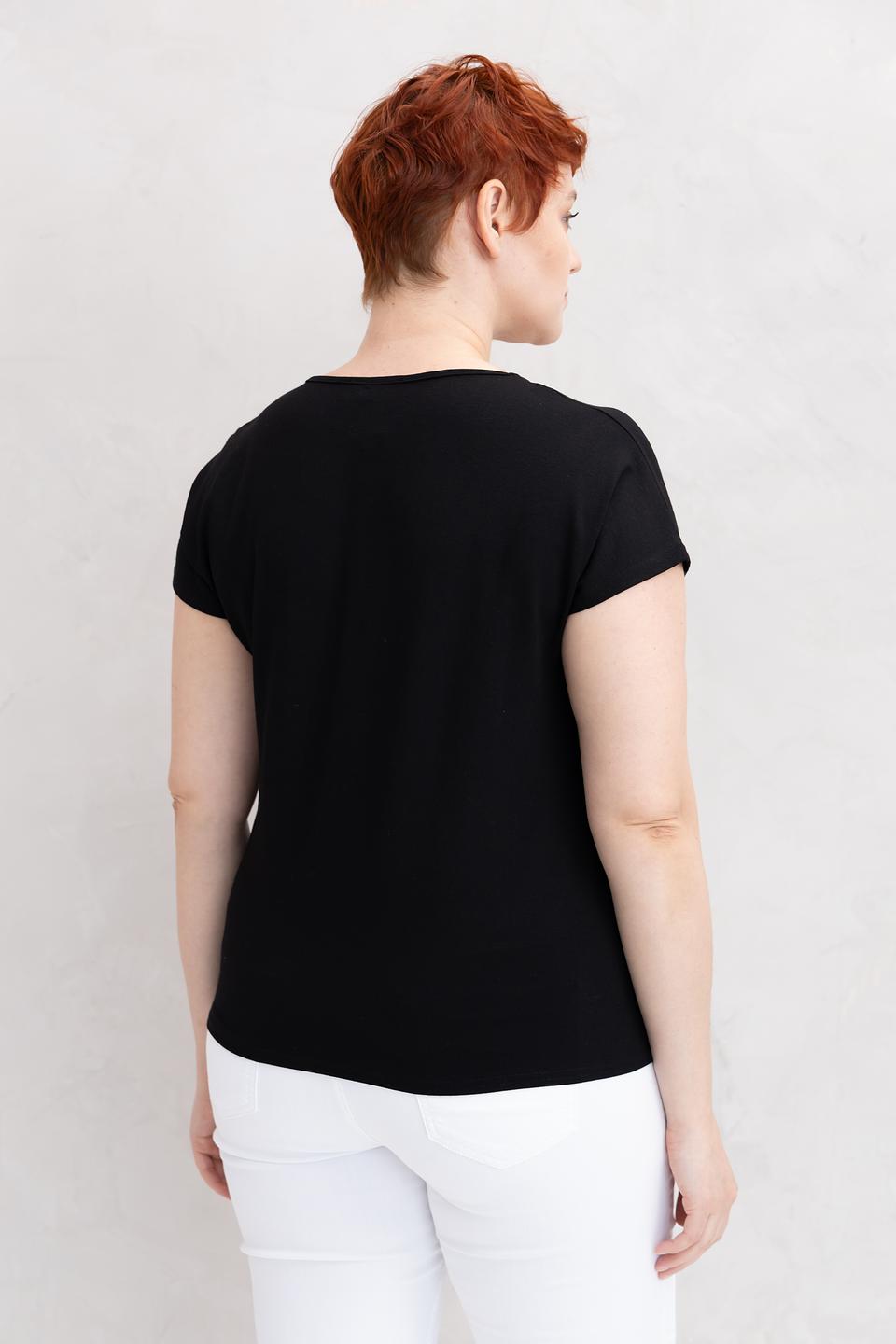 Футболка Doris Streich с принтом чёрная