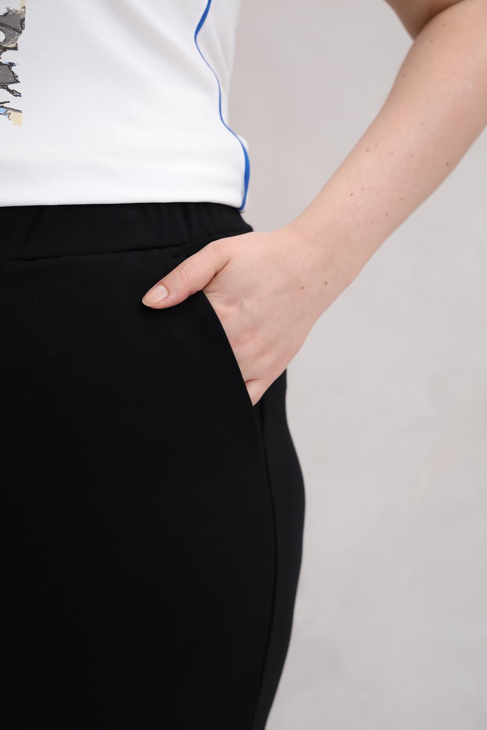 Брюки Frapp чёрные с логотипом