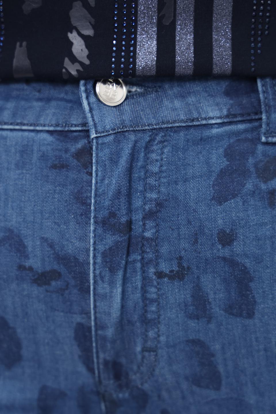 Джинсы Rabe collection с цветочным принтом