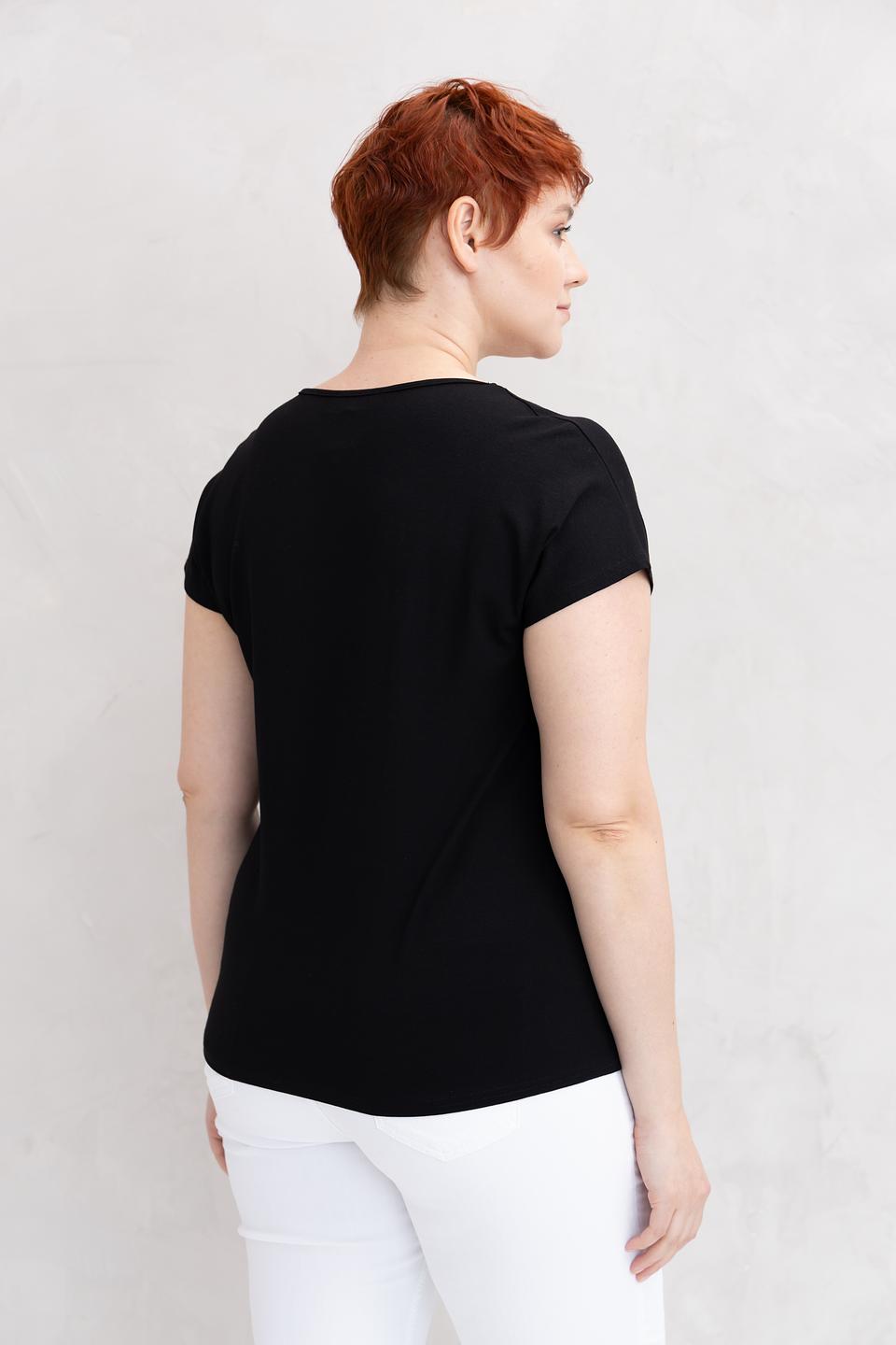 Футболка Doris Streich с принтом чёрная