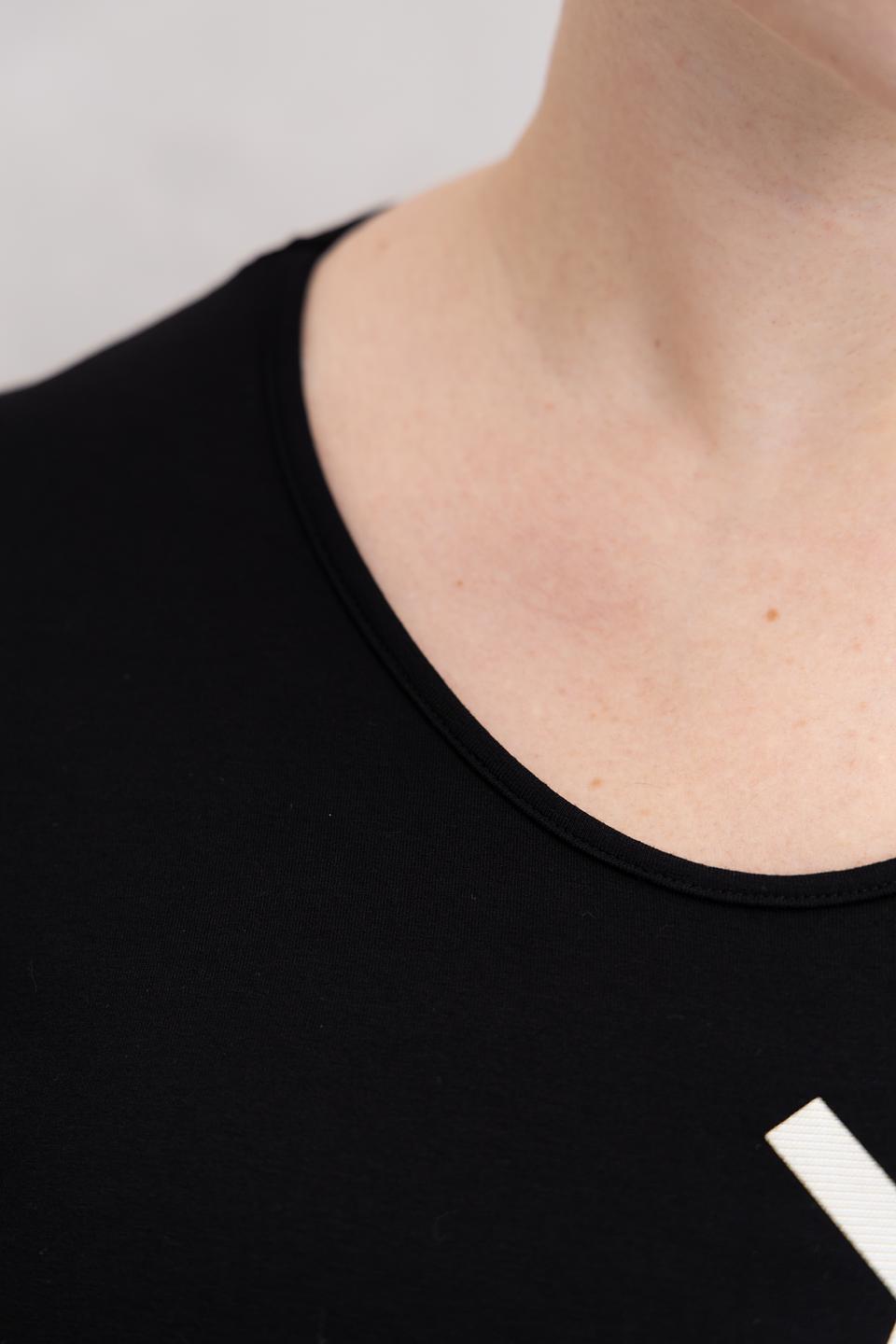 Футболка Doris Streich с принтом чёрная