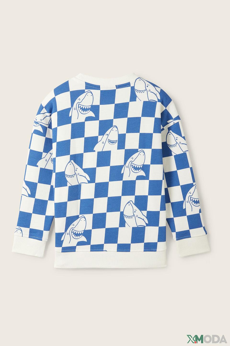 Свитшот Tom Tailor сине-белый