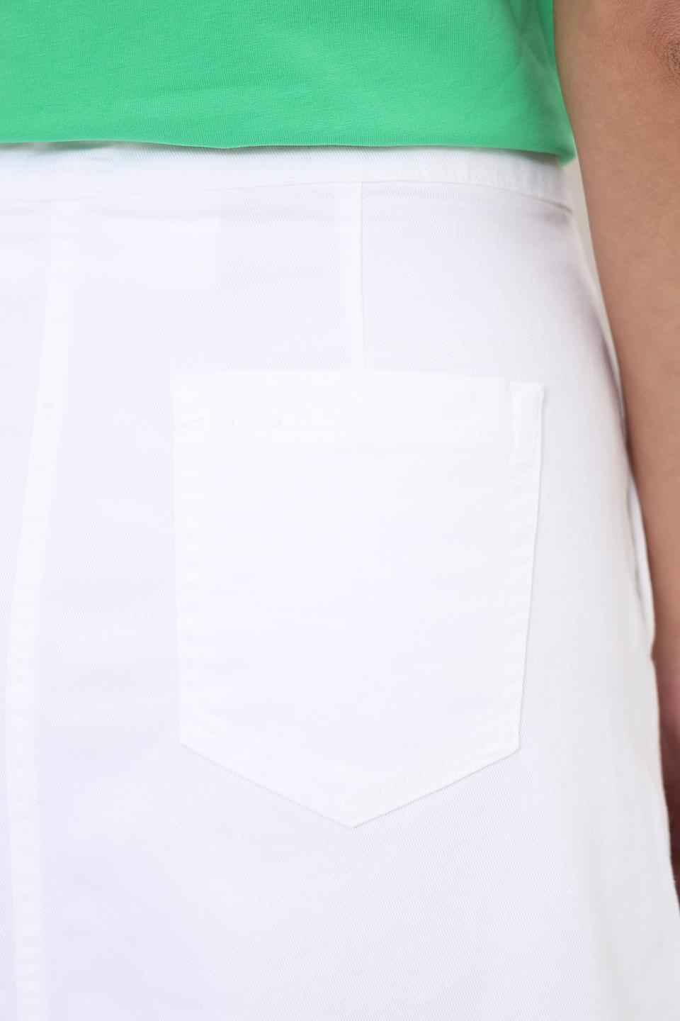 Юбка UNQ женская белая с разрезом