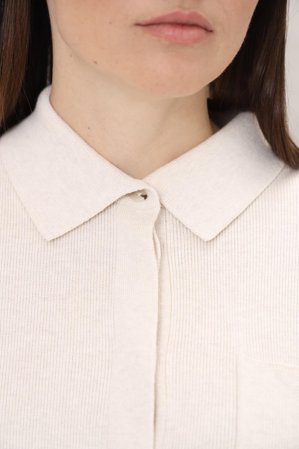 Жакет Oui приталенный, кремовый