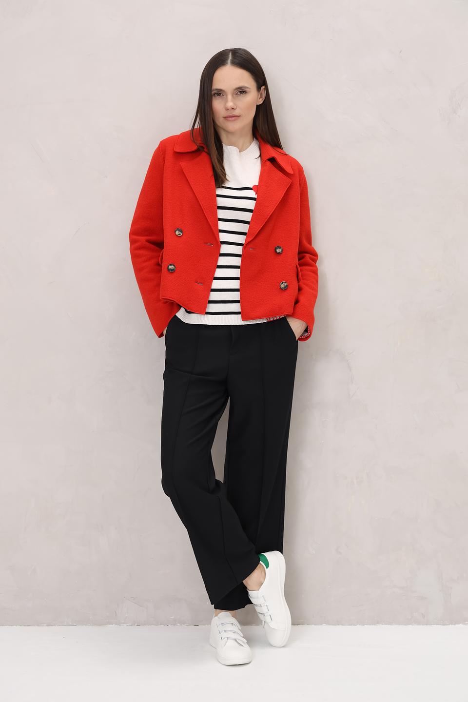 Жакет Oui шерстяной красный